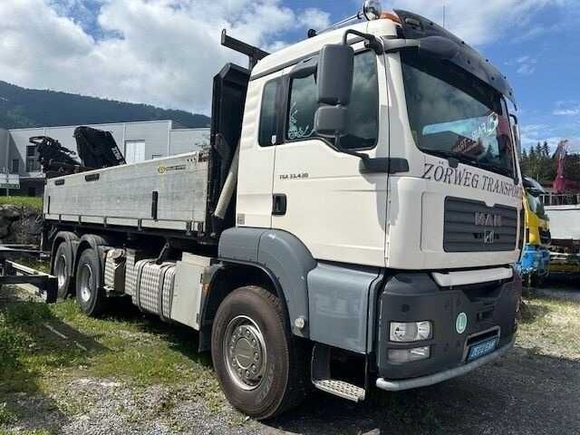Самоскид MAN TGA 33.430 кран маніпулятор HIAB 220C-5 ротатор грейфер
