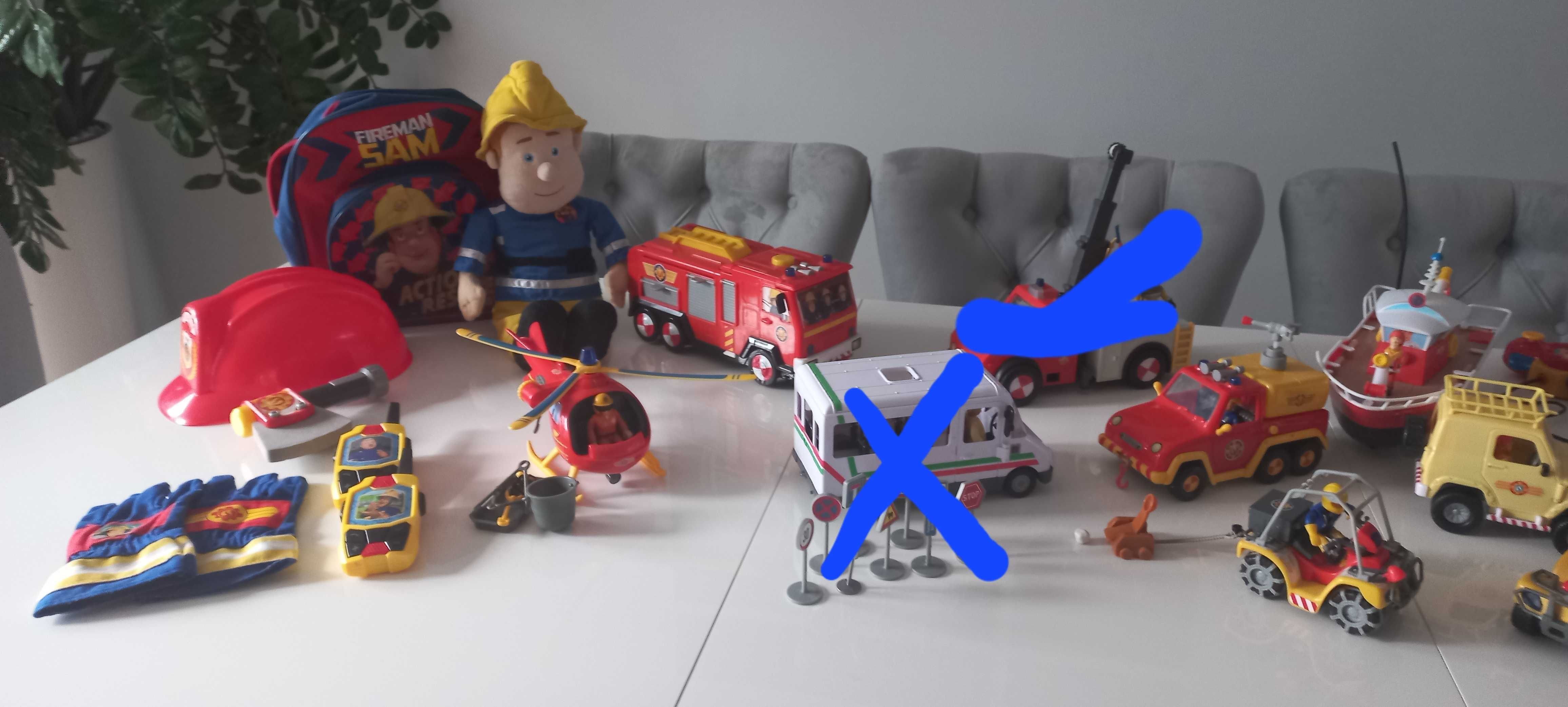 Duży zestaw strażaka Sama, możliwość zakupu jednej zabawki