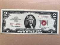 Banknot 2 dolary USA 1963.