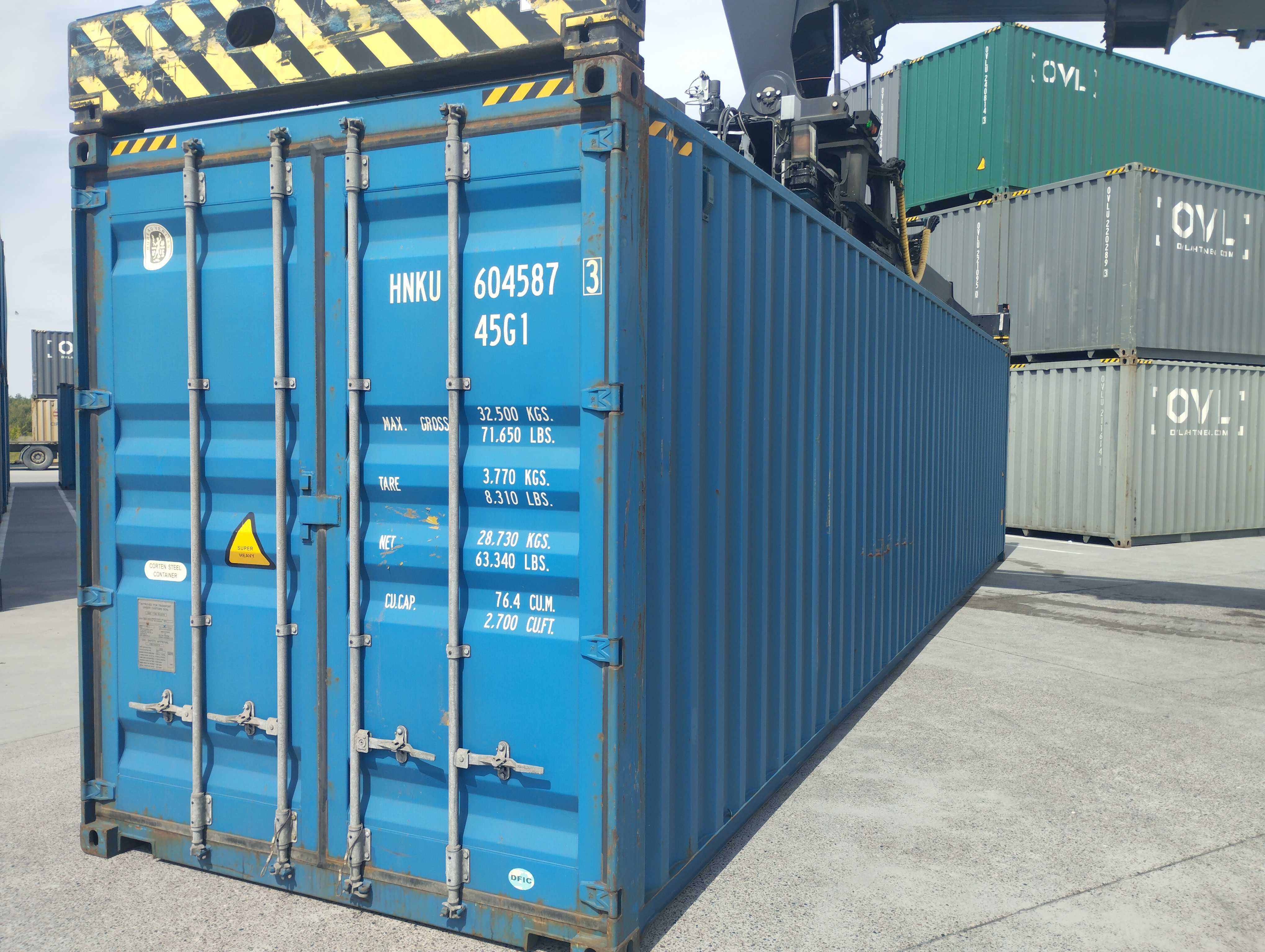 Kontener morski 40'HC 12metrowy / magazyn