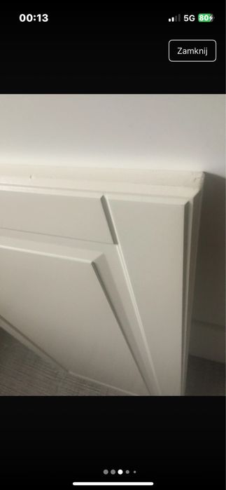 Para drzwi szafek kuchennych front bodbyn kremowy ikea metod