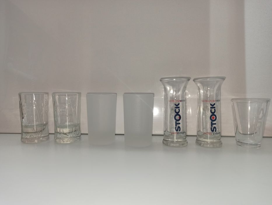 Zestaw dużych kieliszków Stock bols żubrówka Jagermeister