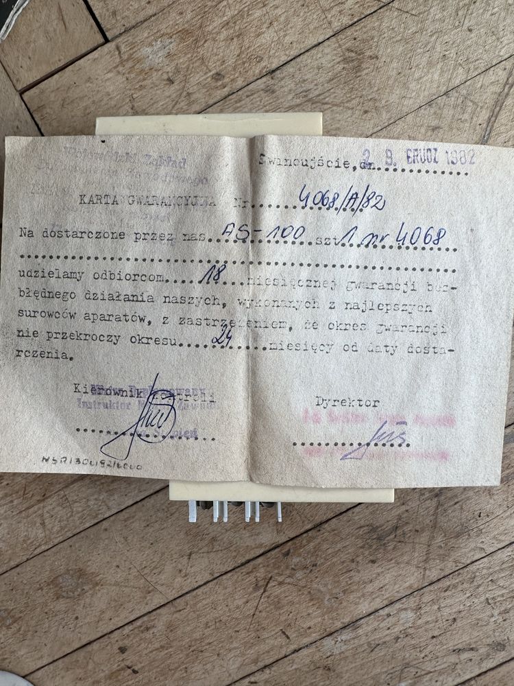 Nowy automat schodowy AS-100 z 1982 r. – oryginał, nieużywany, PRL
