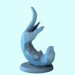 Figuras Lontras Low Poly 3D - Adoráveis Decoração Moderna