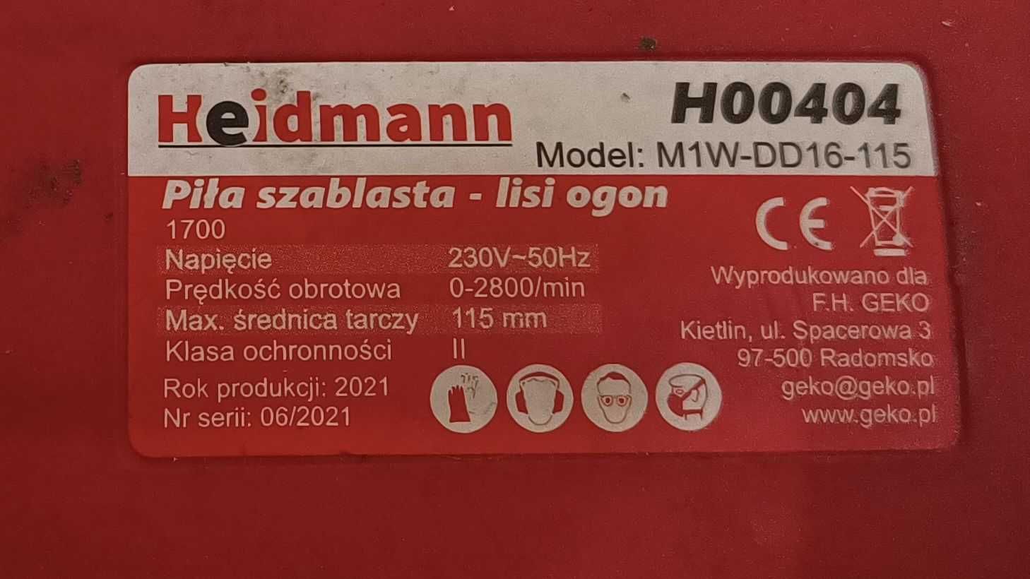 Piła szablasta Heidmann H00404