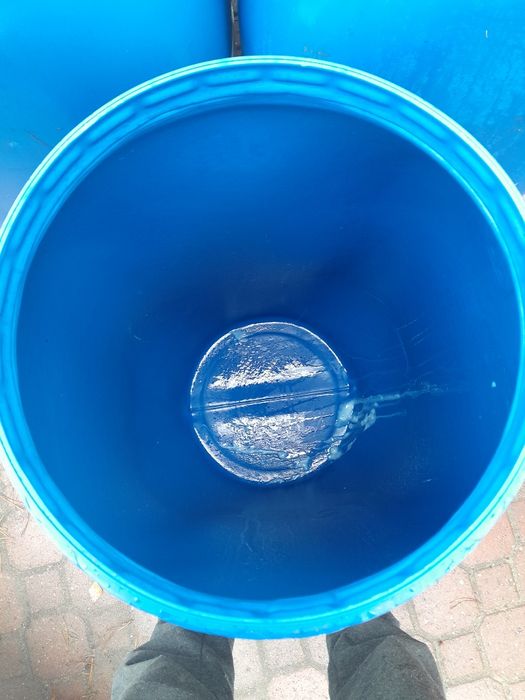 Beczka 130l z klamrą I deklem bańka mauzer