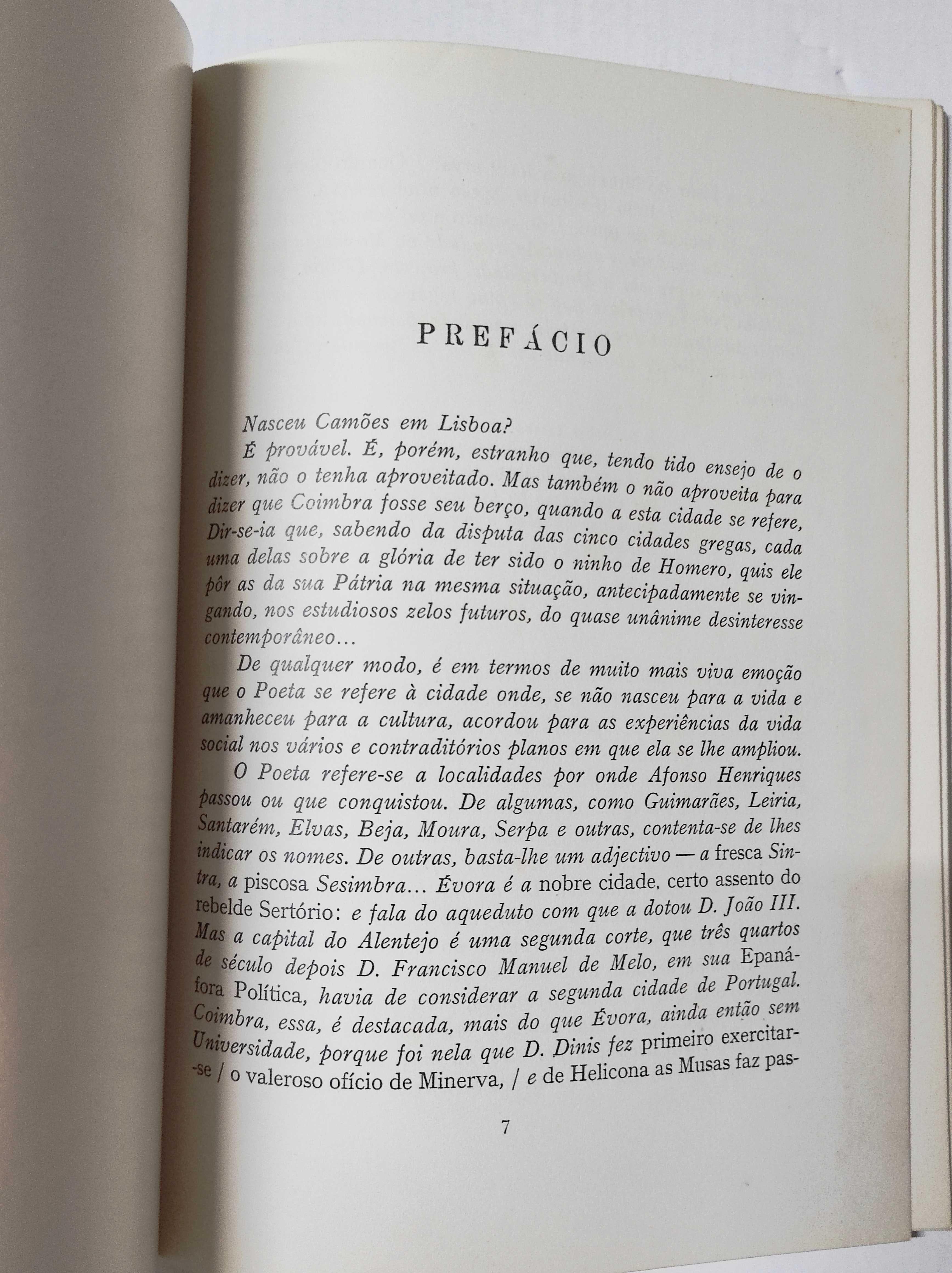 Livro Camões em Lisboa e Lisboa nos Lusíadas - Hernâni Cidade (1972)
