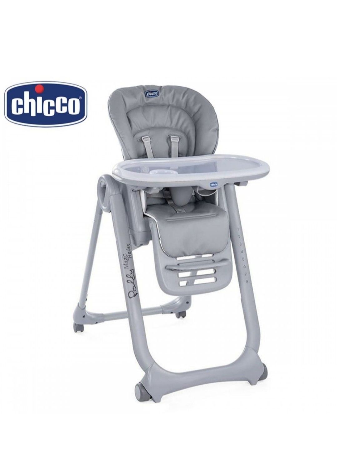 Стілець для годування Chicco Polly Magic Relax Gray