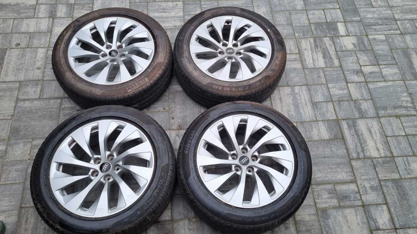 koła felgi oryginał Audi A7 A6 225/55 R18 opony lato 5x112