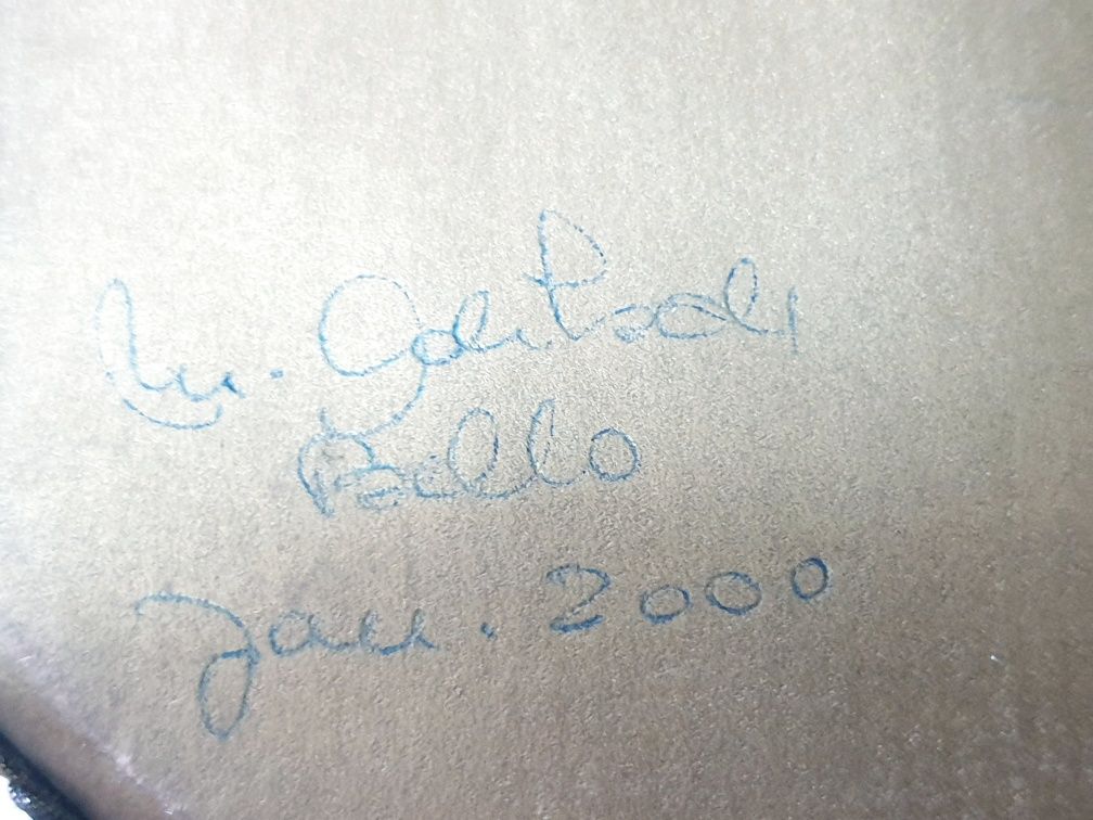 Antigo registo religioso com imagem de S. Carlos Borromeu