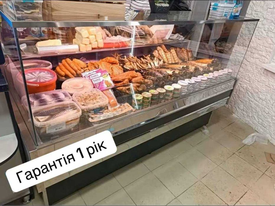 Холодильна вітрина для м’ясних магазинів:під м'ясо,ковбаси,курку,сири
