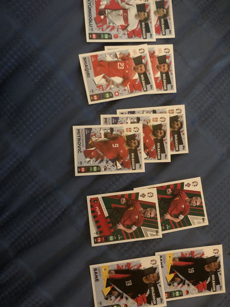 Cartas/Cromos UEFA EURO2024 do Lidl.