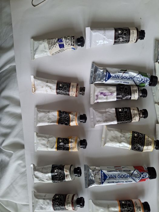 28 bisnagas belas artes tinta acrílica  pintura quadros