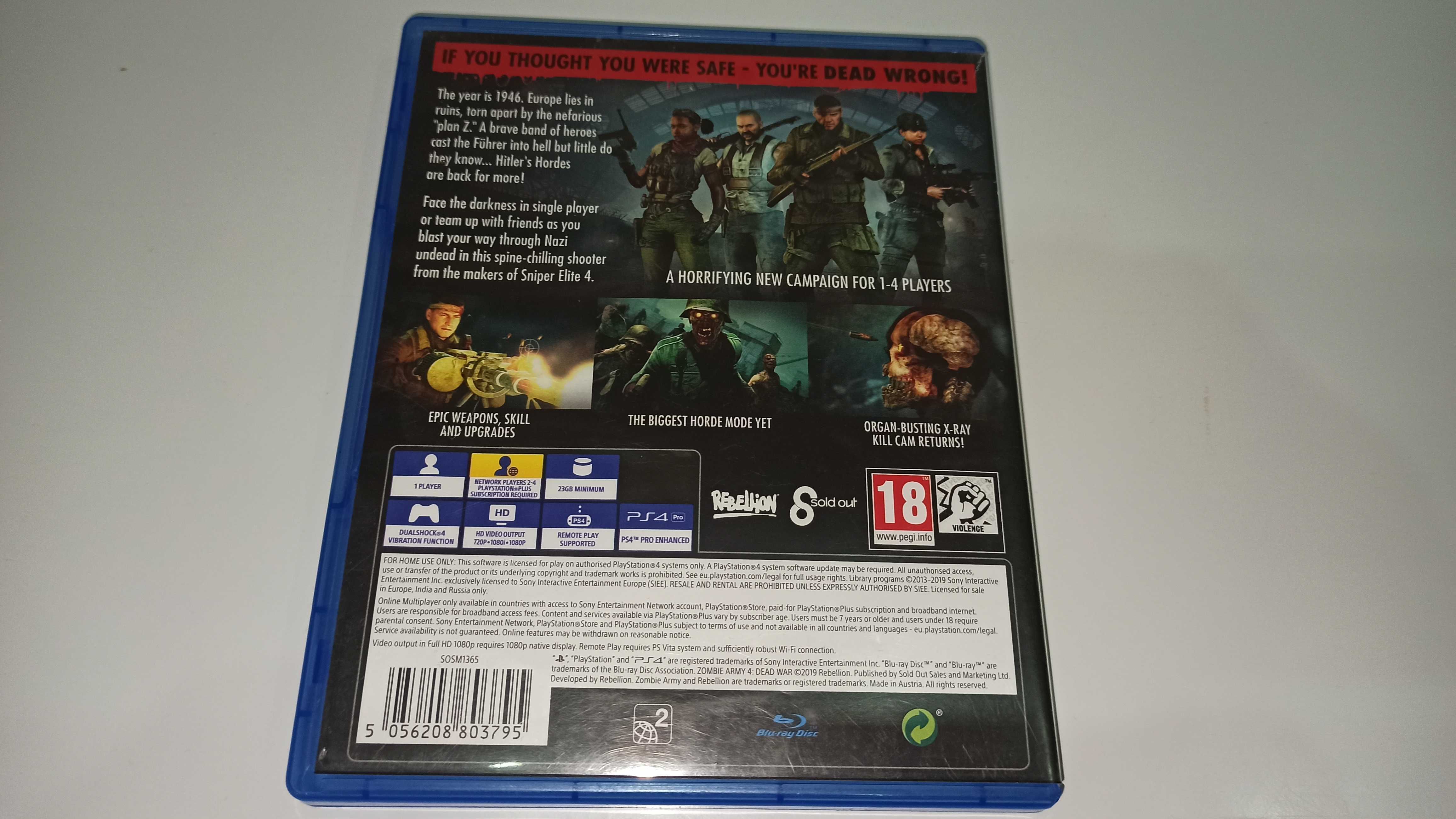 ps4 ZOMBIE ARMY 4 DEAD WAR po polsku strzelanka zombi 2 wojna okł PL