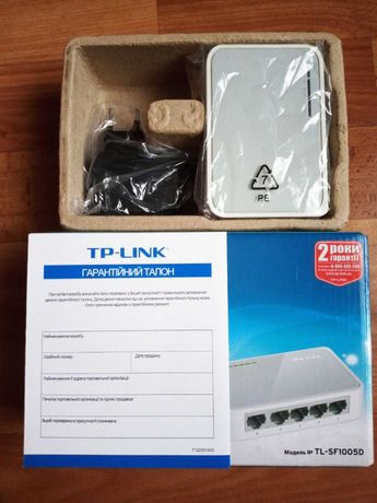 НОВЫЙ! Коммутатор Ethernet TP-Link TL-SF1005D 5-портовый 10/100 Мбит/с