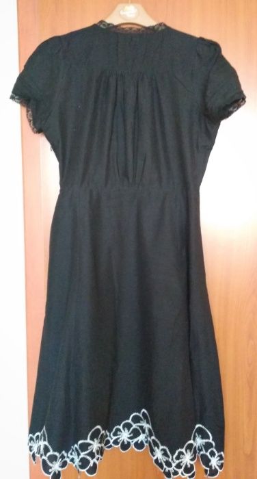 Czarna letnia sukienka RISE 100% bawełna rozmiar 38 M