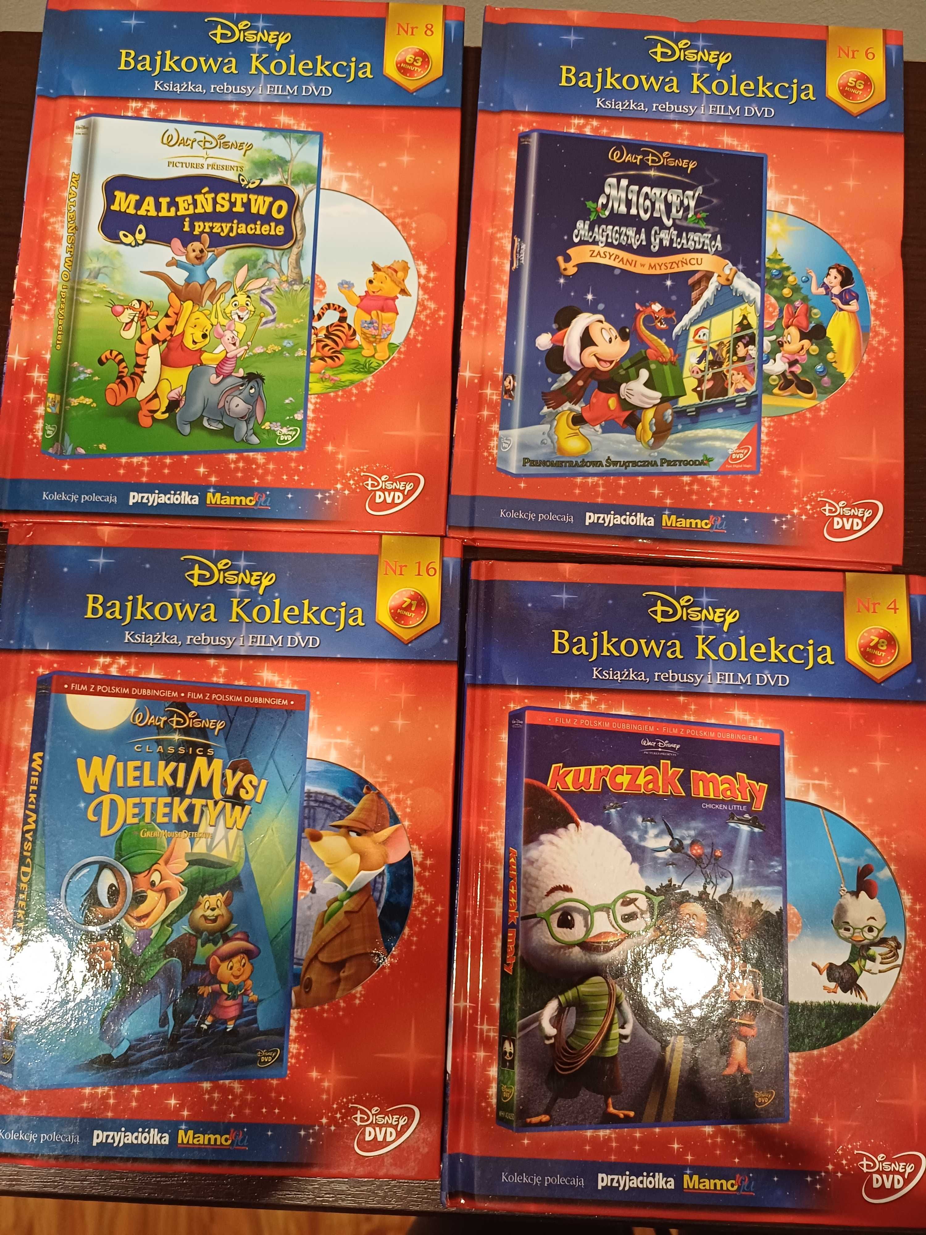 komplet 4 książek dla dzieci + DVD