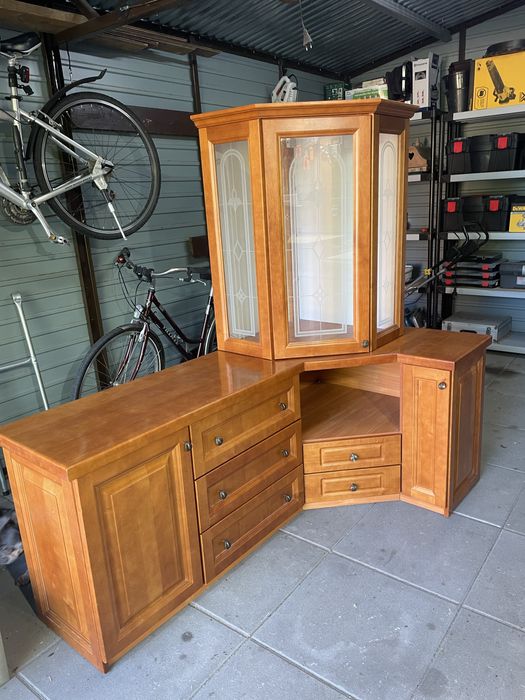 Komoda plus witryna drewno
