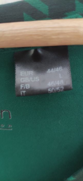 Bluzka damska z długim rękawem ciemno zielona rozmiar 44/46 używana