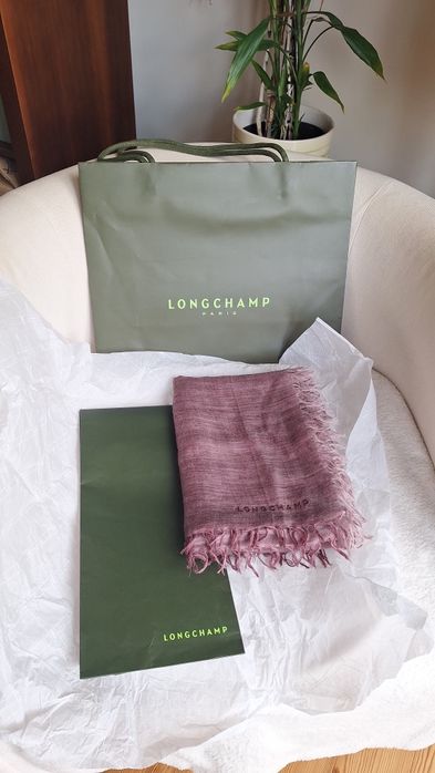 Longchamp - encharpe lã e seda