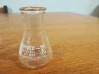 Kolba stożkowa wąska szyja 10 ml Pyrex vintage