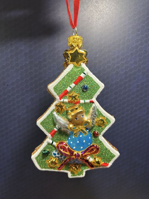 Bombka choinka szklana