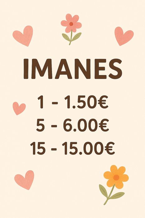 *Ímanes variados**Preços nas fotos*