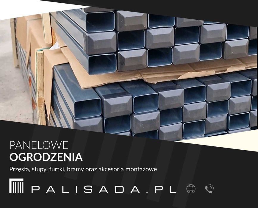 Słupki ogrodzeniowe 40x60mm - RÓŻNE KOLORY - odbiór własny lub dostawa
