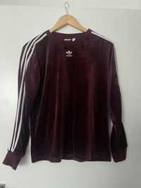 Bluza damska welurowa aksamitna Adidas originals nowa M L