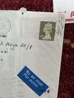 28 kopert i kartek pocztowych lata 80-te i 90- te Francjs, Ghana, U