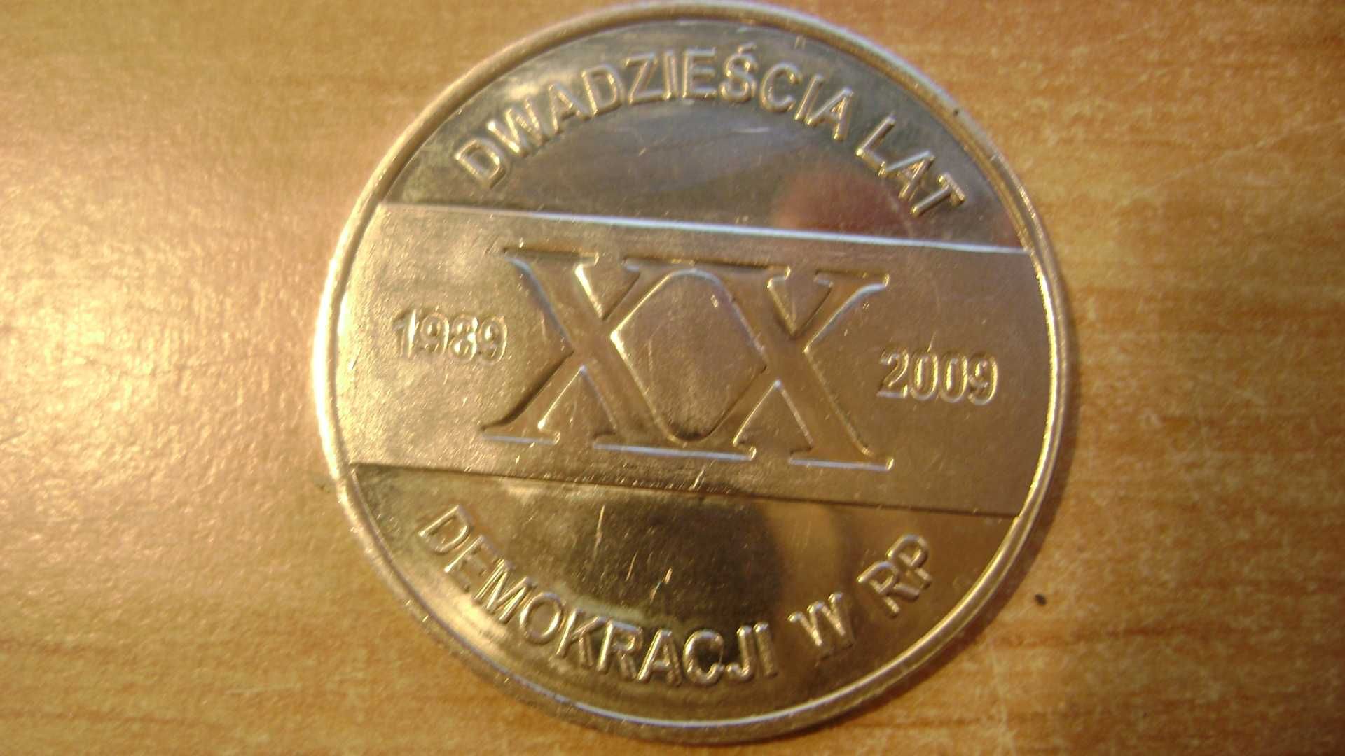 Starocie z PRL - Stare monety = Żeton/Medal XX lat Demokracji w RP