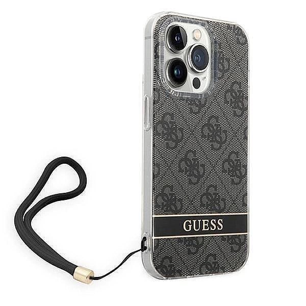 Etui Guess 4g Print Strap na iPhone 14 Pro Max - czarne