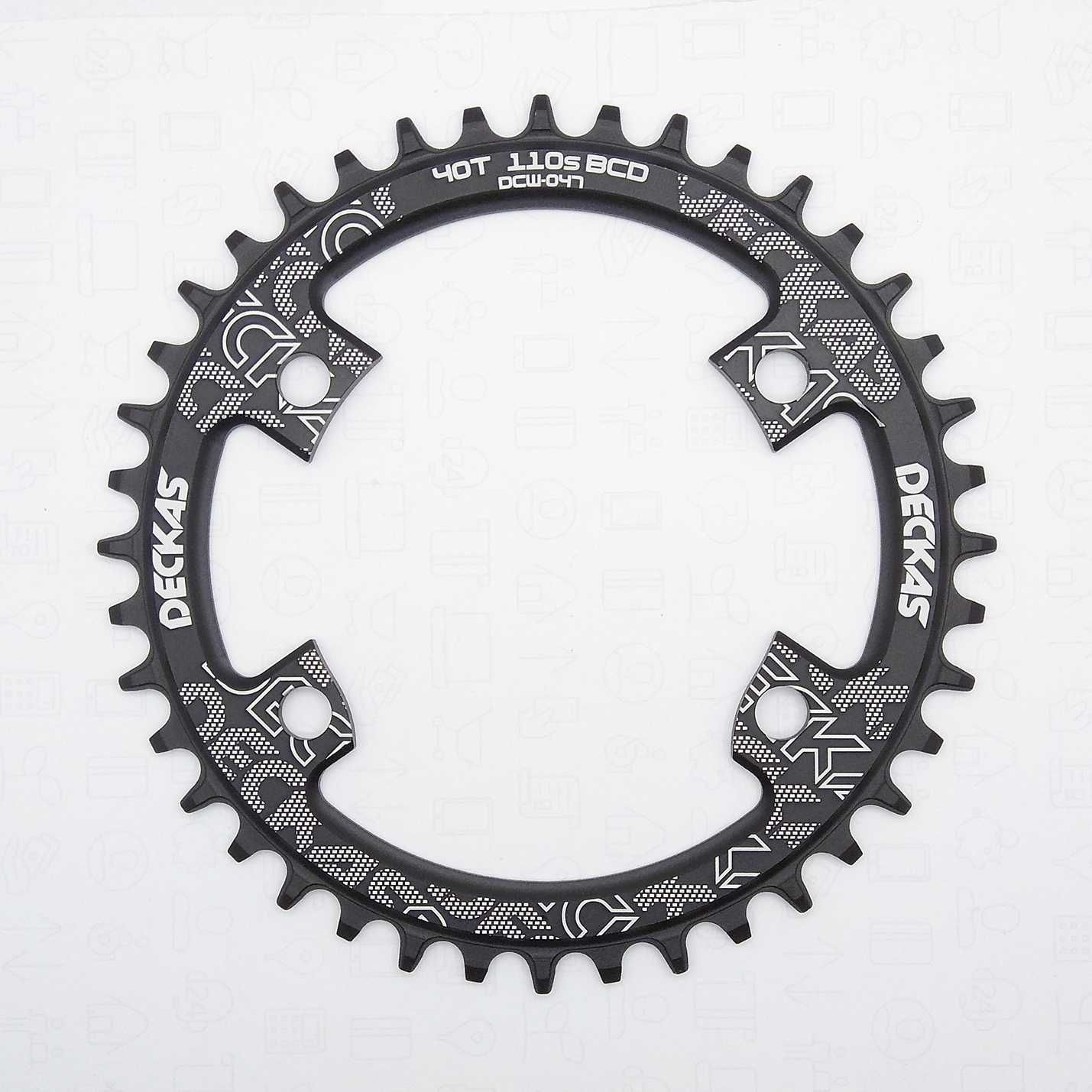 DECKAS 110BCD 36T 38T 40T 42T 44T 46T 48T 50T 52T zębatka narrow wide