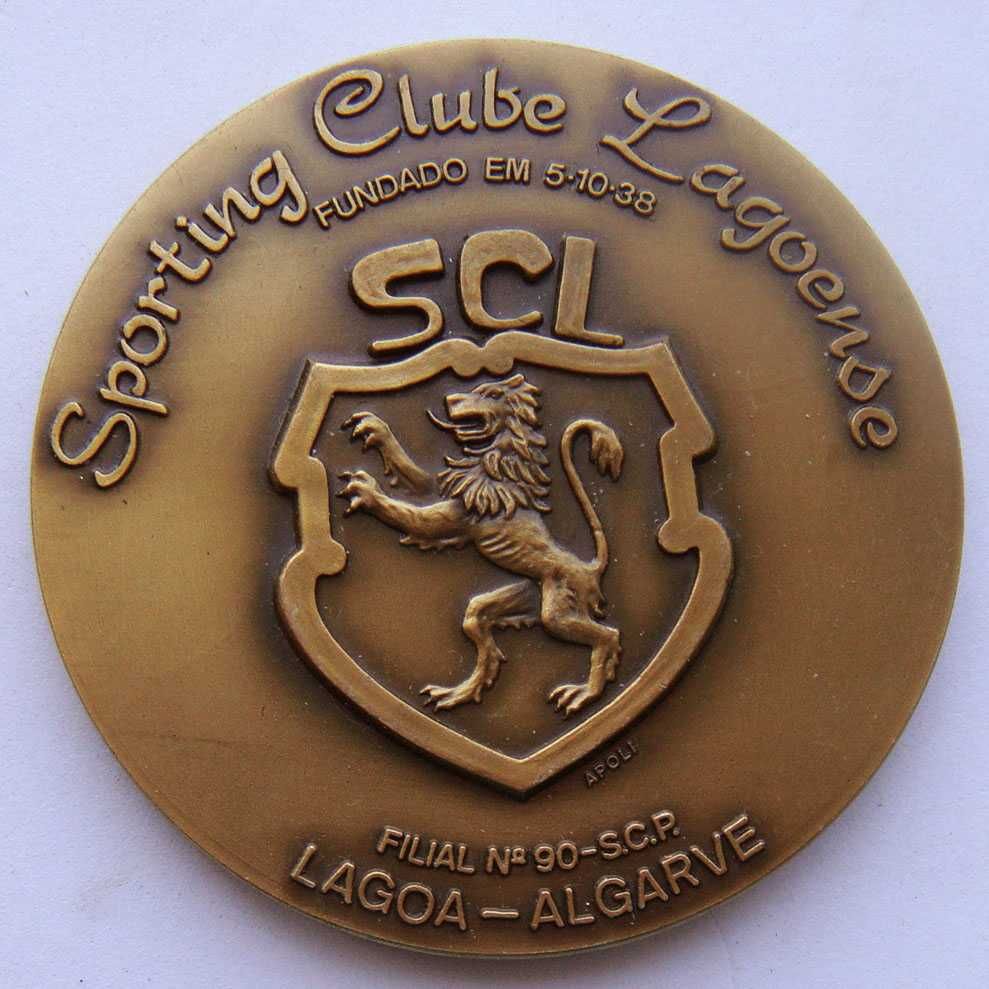 Medalha de Bronze Futebol SCP SCL Sporting Club Lagoense Algarve