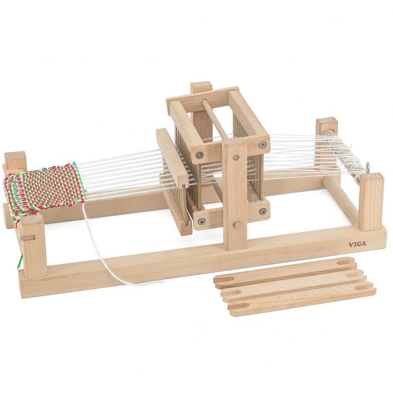 Viga Krosno Tkackie Warsztat Tkacki Drewniany zestaw do tkania