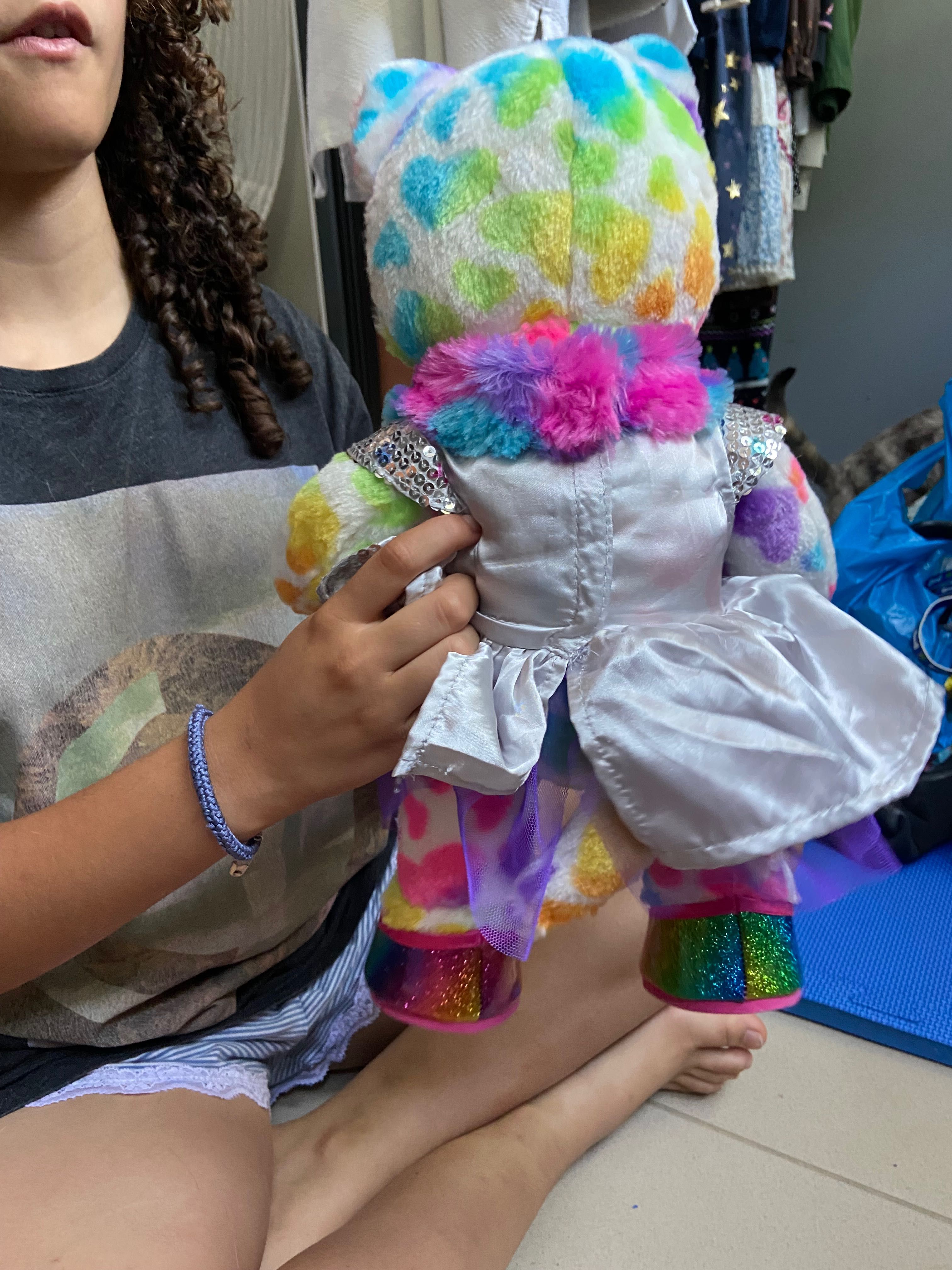 Pelúcia bear  novo com roupas