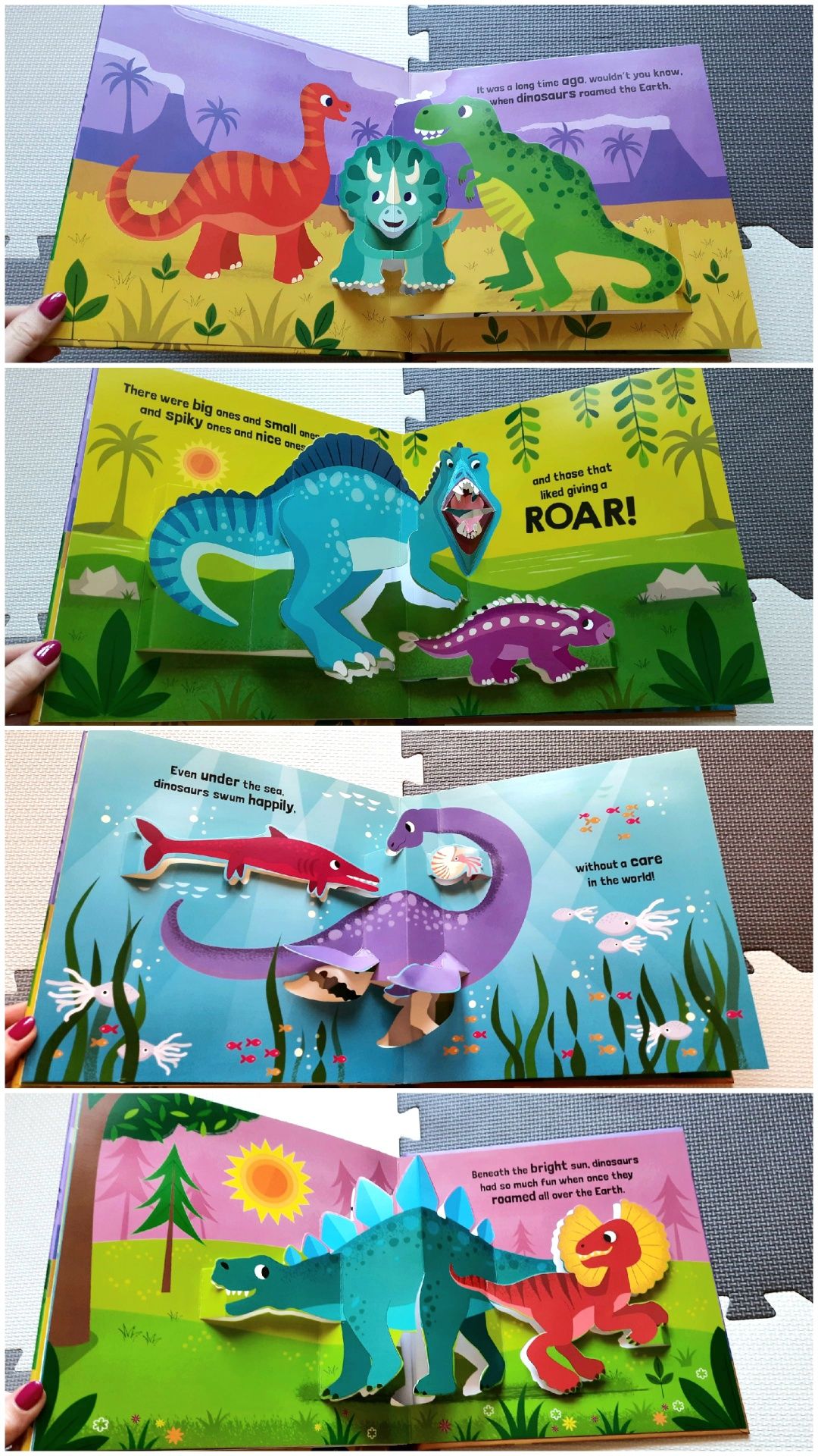 Dinosaurs Roar! pop-up książeczka po angielsku dinozaury