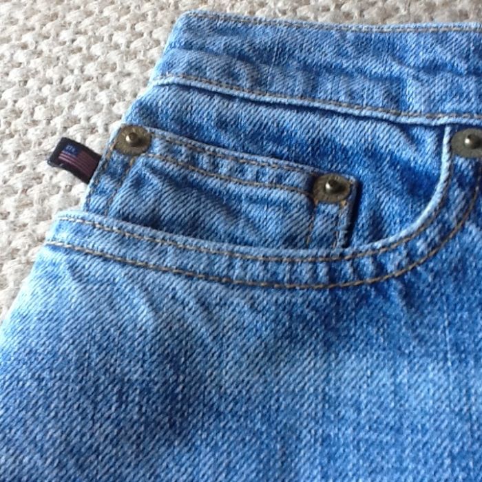 Mini saia Jeans Ralph Lauren como NOVA