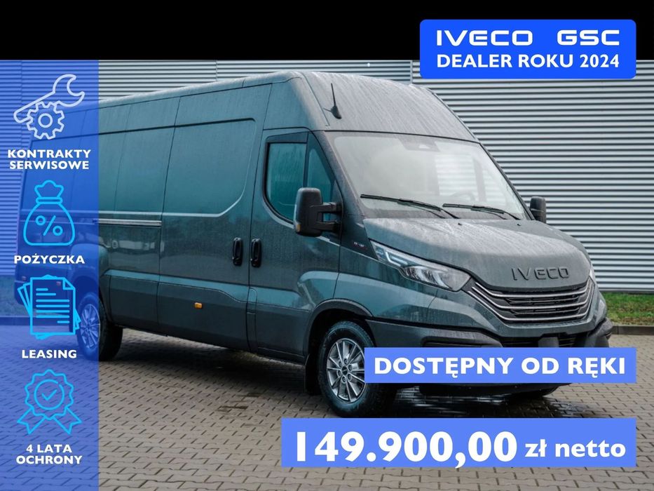 Iveco Daily 35S18HA8 V 3.0 180 KM 8AT Furgon L4H2  Super Cena, Bogate Wyposażenie, Full LED,