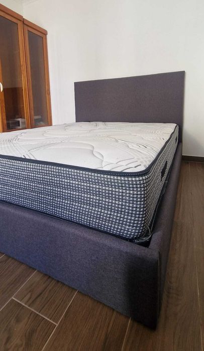 Camas de Casal Estofadas de Luxo 199€ Disp. em Várias Cores! 190x140m!
