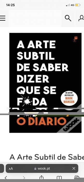 Livro mark manson Diario