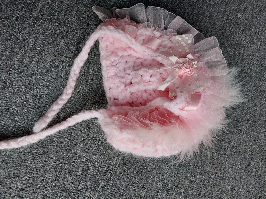 Czapka czapeczka dla dziewczynki, niemowlę