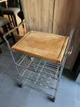 Carrinho de cozinha inox com rodas