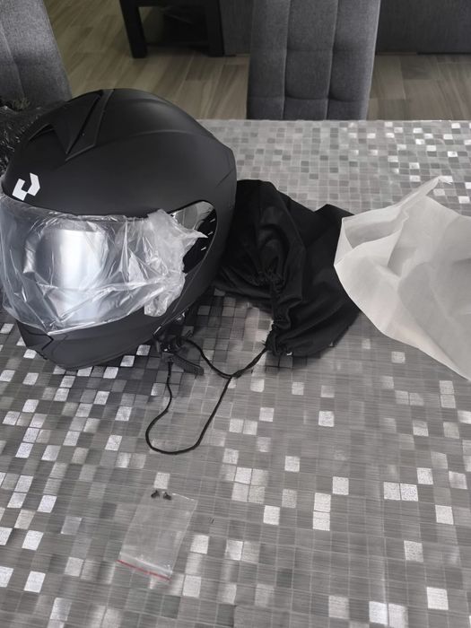 Capacete de moto e extras