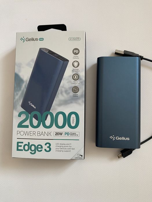 Павербанк Gelius pro edge 3 20000 power bank