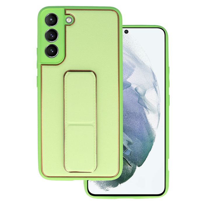 TEL Leather Luxury Stand Case do Samsung Galaxy S22 Plus Miętowy