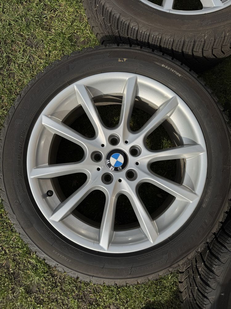 Bmw f10 f11 koła zimowe 18 styling 281 opony Michelin X-Ice 8mm 5x120