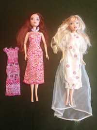 Duas Bratz tipo Barbie e vestido