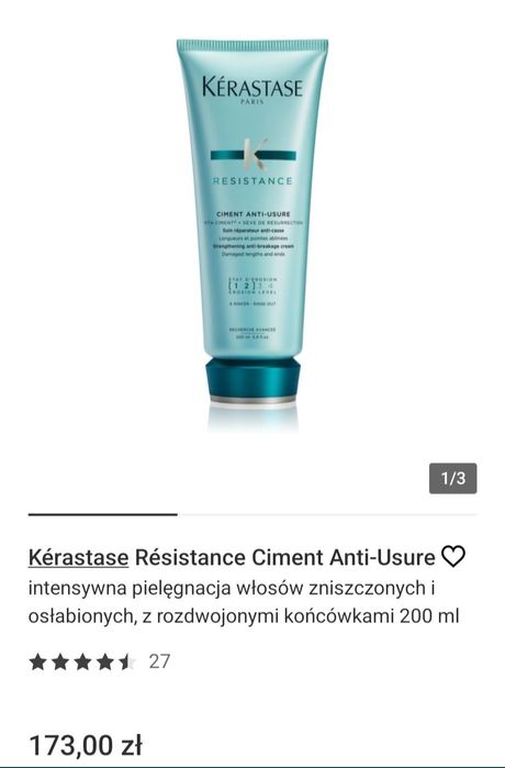 Kerastase resistance odżywka do włosów 200ml sephora