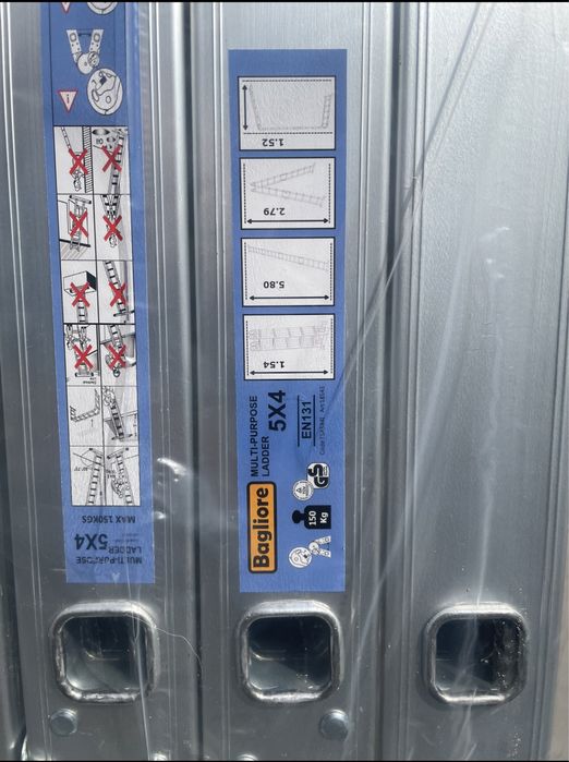 Драбина Лесница трансформер Крок, Bagliore 5/4